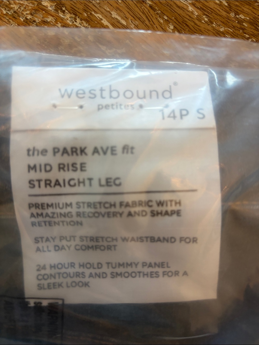 Westbound Petites Park Ave Fit Mid Rise Straight Leg Jeans Gray